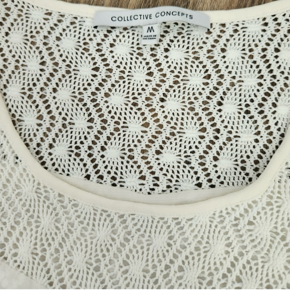 Collective Concepts Zuly Crochet Detail Blouse medium